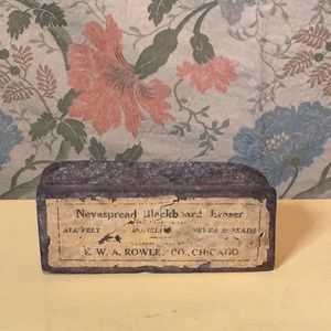 Vintage school chalk eraser